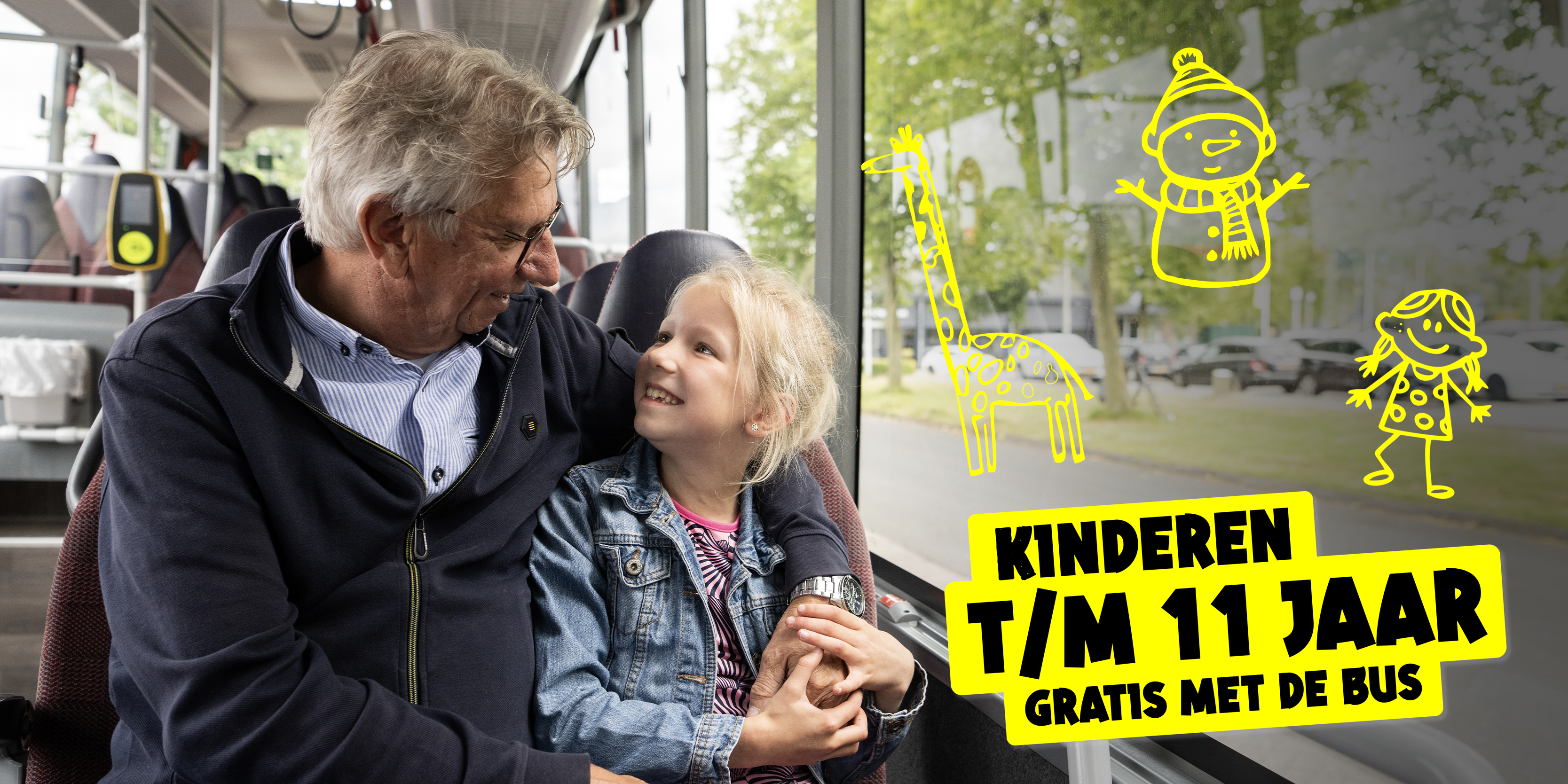 Ook in 2025 reizen kids t/m 11 jaar gratis met je mee